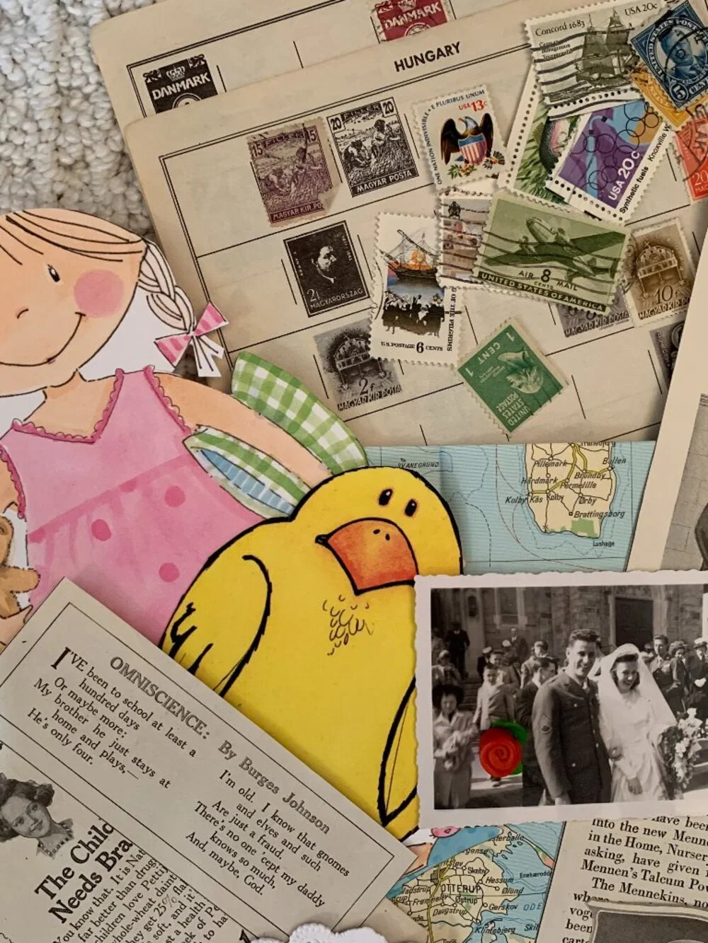 Vintage (and a bit of current) Ephemera for Junk Journaling.  Buyer gets ALL!